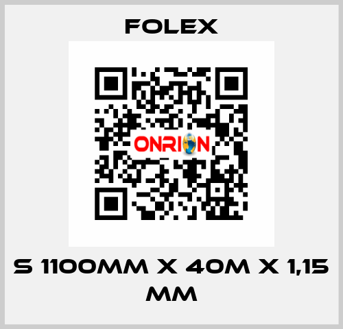 S 1100mm x 40m x 1,15 mm Folex