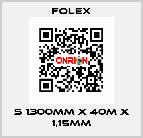 S 1300mm x 40m x 1,15mm Folex