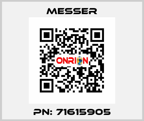 PN: 71615905 Messer