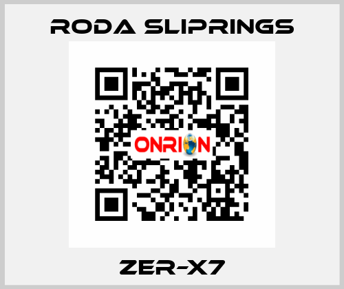 ZER–X7 Roda Sliprings