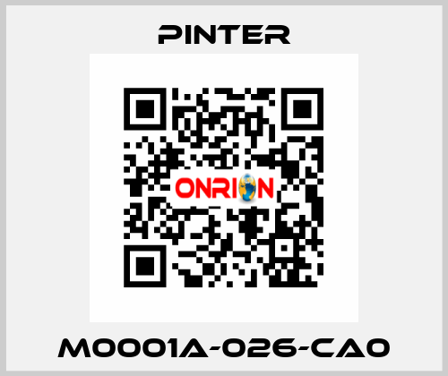 M0001A-026-CA0 Pinter