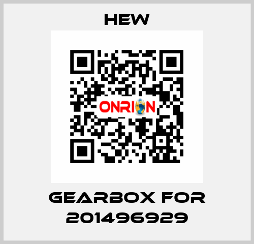 Gearbox for 201496929 HEW