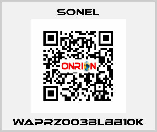 WAPRZ003BLBB10K Sonel