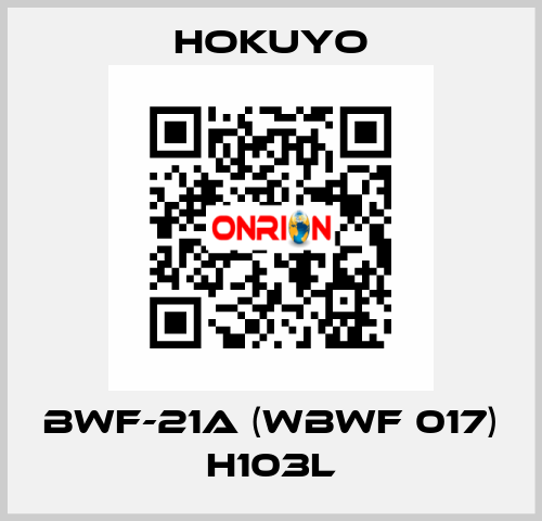 BWF-21A (WBWF 017) H103L Hokuyo