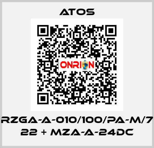 RZGA-A-010/100/PA-M/7 22 + MZA-A-24DC Atos