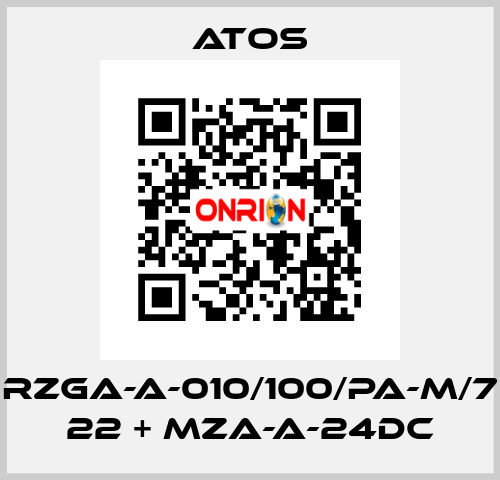 RZGA-A-010/100/PA-M/7 22 + MZA-A-24DC Atos