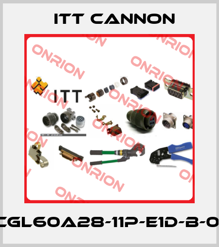 CGL60A28-11P-E1D-B-01 Itt Cannon