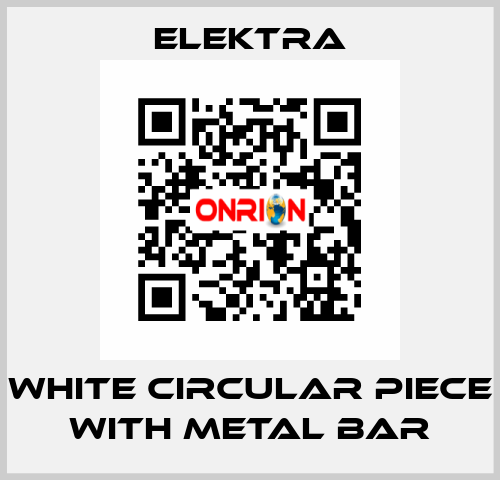 WHITE CIRCULAR PIECE WITH METAL BAR ELEKTRA