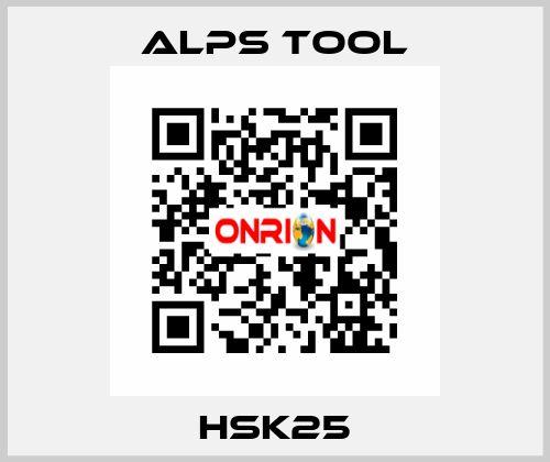 HSK25 ALPS TOOL