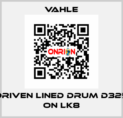 Driven lined drum d325 on LK8 Vahle