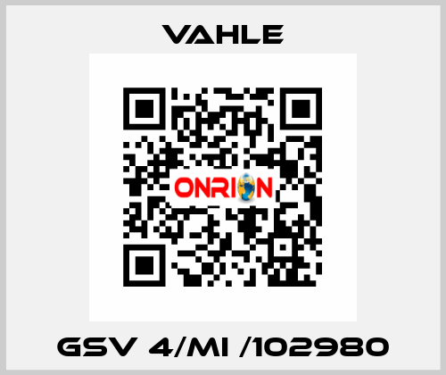 GSV 4/MI /102980 Vahle