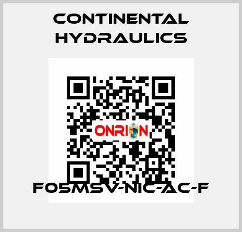 F05MSV-NIC-AC-F Continental Hydraulics