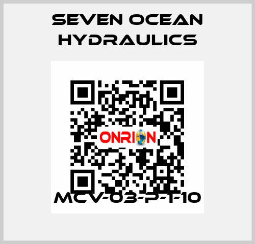 MCV-03-P-1-10 Seven Ocean Hydraulics