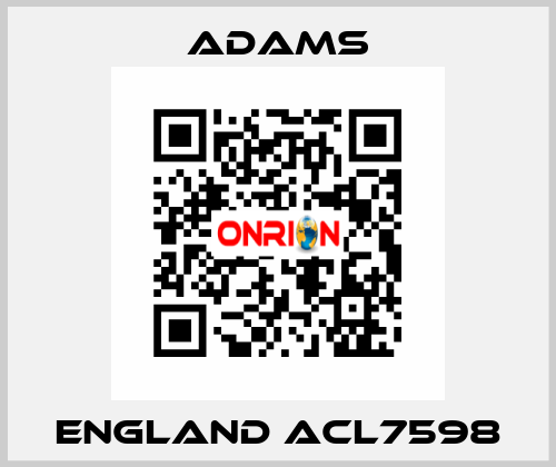 ENGLAND ACL7598 ADAMS