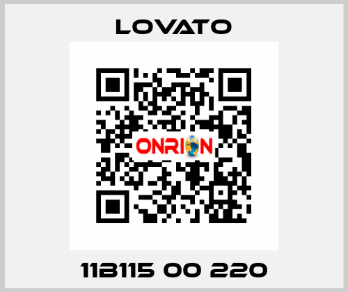 11B115 00 220 Lovato