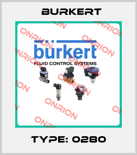 Type: 0280 Burkert