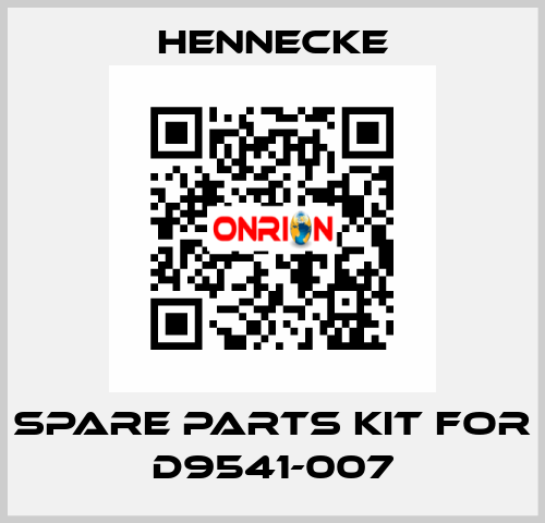 spare parts kit for D9541-007 Hennecke