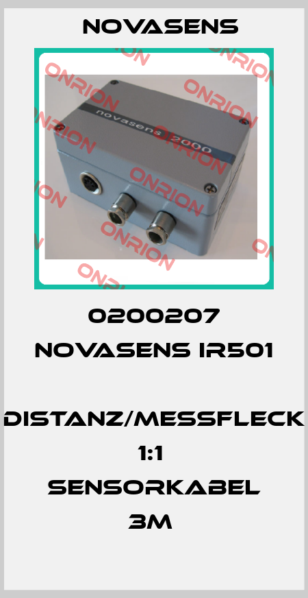 0200207 novasens IR501  Distanz/Messfleck 1:1  Sensorkabel 3m  NOVASENS