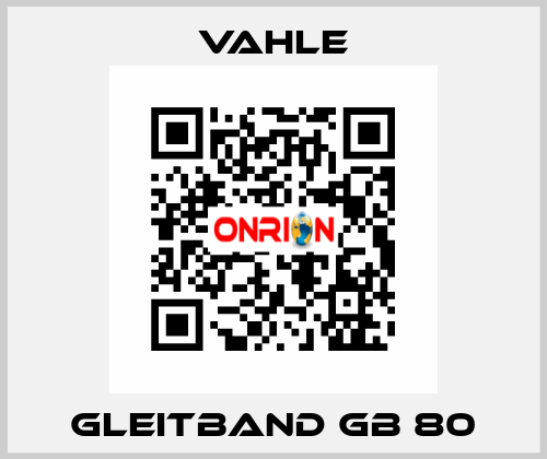 GLEITBAND GB 80 Vahle