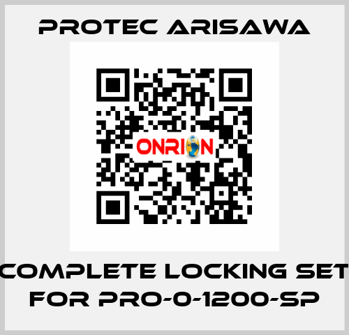 Complete locking set for PRO-0-1200-SP Protec Arisawa