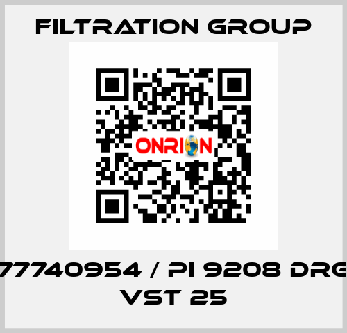 77740954 / PI 9208 DRG VST 25 Filtration Group