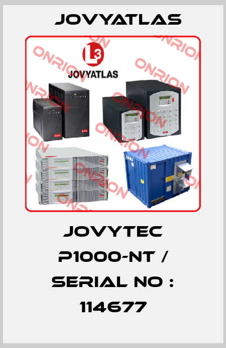JOVYTEC P1000-NT / SERIAL NO : 114677 JOVYATLAS