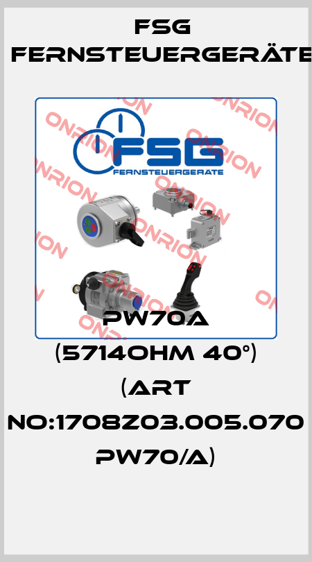 PW70A (5714OHM 40°) (ART NO:1708Z03.005.070 PW70/A) FSG Fernsteuergeräte