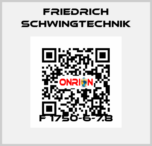 F 1750-6-7.8 Friedrich Schwingtechnik