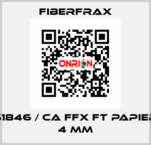 51846 / CA FFX FT PAPIER 4 MM Fiberfrax