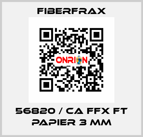 56820 / CA FFX FT PAPIER 3 MM Fiberfrax