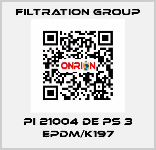 PI 21004 DE PS 3 EPDM/K197 Filtration Group