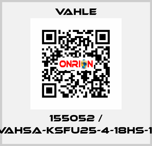 155052 / EVAHSA-KSFU25-4-18HS-1,0 Vahle