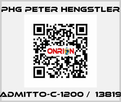 ADMITTO-C-1200 /  13819 phg Peter Hengstler