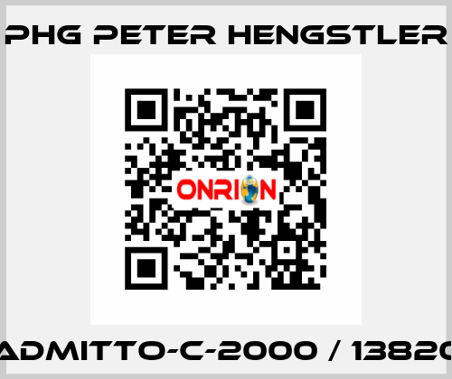 ADMITTO-C-2000 / 13820 phg Peter Hengstler