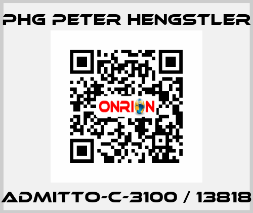 ADMITTO-C-3100 / 13818 phg Peter Hengstler