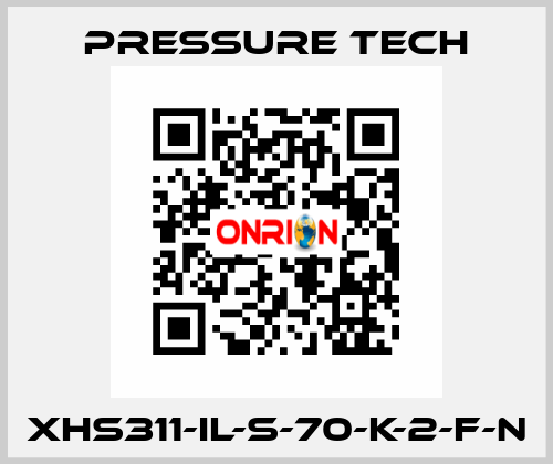 XHS311-IL-S-70-K-2-F-N Pressure Tech