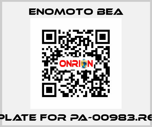 Plate for PA-00983.R6 Enomoto BeA