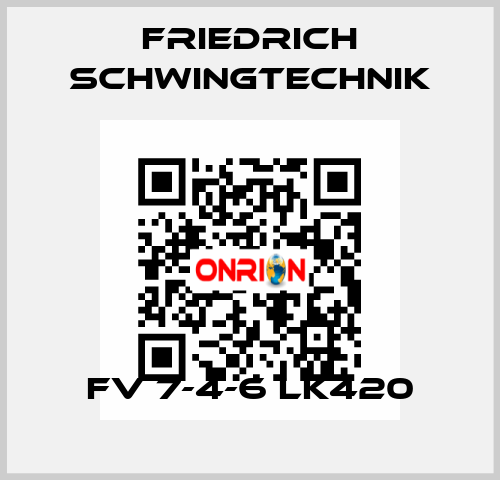 FV 7-4-6 LK420 Friedrich Schwingtechnik