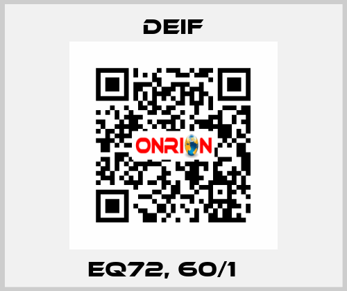 EQ72, 60/1 А Deif