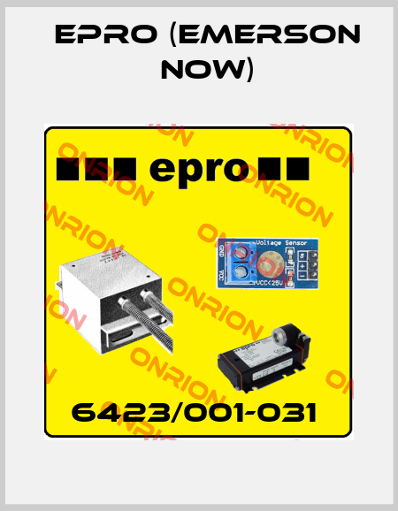 6423/001-031  Epro (Emerson now)