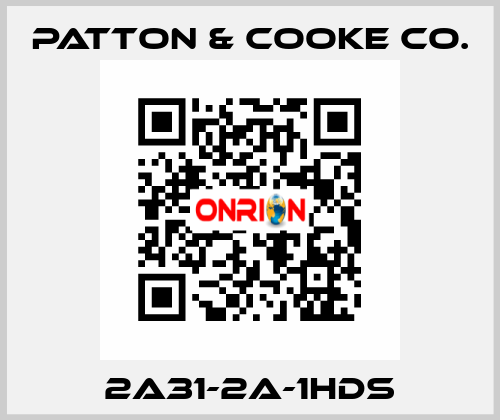 2A31-2A-1HDS Patton & Cooke Co.