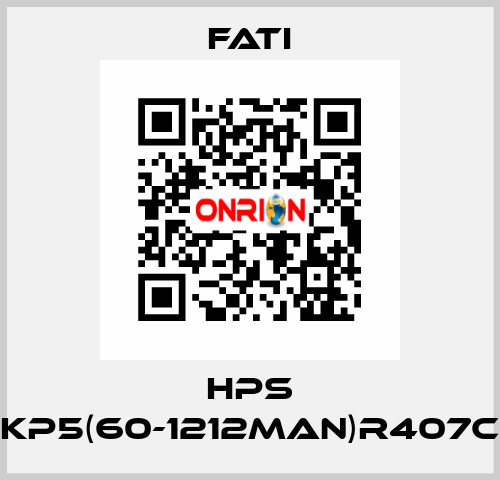 HPS KP5(60-1212MAN)R407C FATI