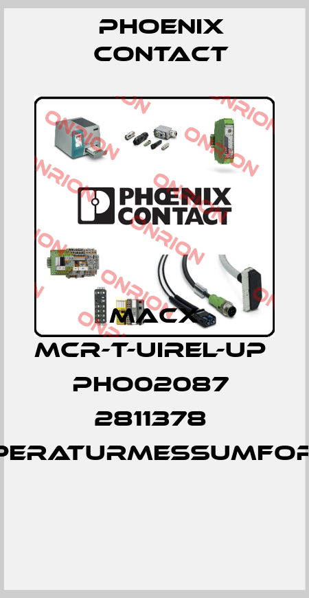 MACX MCR-T-UIREL-UP  PHO02087  2811378  Temperaturmessumformer  Phoenix Contact