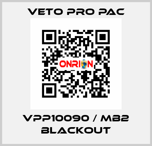 VPP10090 / MB2 BLACKOUT Veto Pro Pac