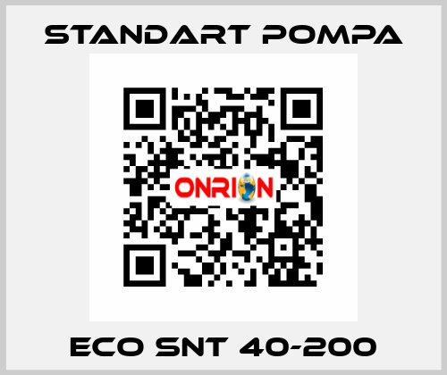 ECO SNT 40-200 STANDART POMPA