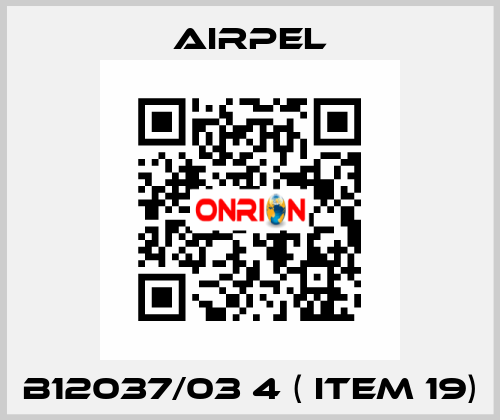 B12037/03 4 ( ITEM 19) Airpel