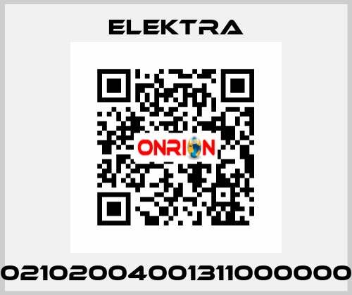02102004001311000000 ELEKTRA