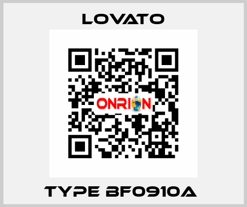 TYPE BF0910A  Lovato