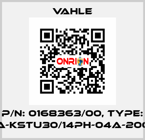 P/n: 0168363/00, Type: SA-KSTU30/14PH-04A-2000 Vahle