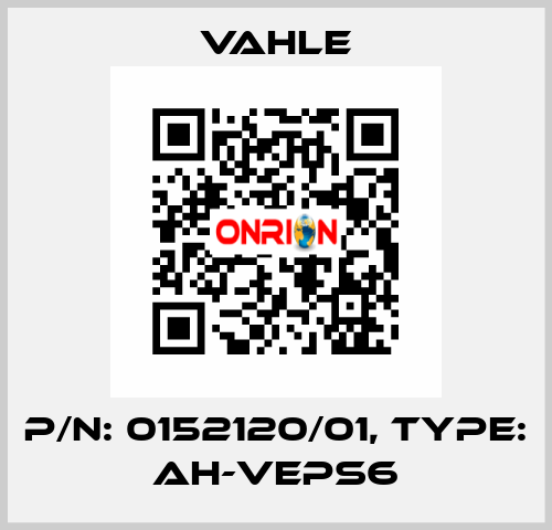 P/n: 0152120/01, Type: AH-VEPS6 Vahle